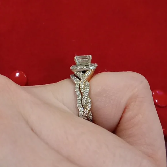 14k gold wedding engagement diamond ring set neil lane - Picture 4 of 8